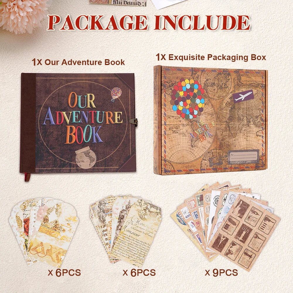 CherishBound 146-Page Customizable Scrapbook for Memories