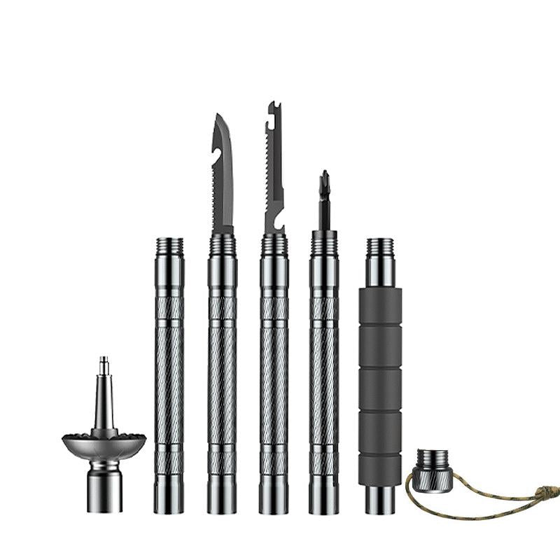 Collapsible Trekking Pole with Custom Accessories - Lightweight Hiking Support