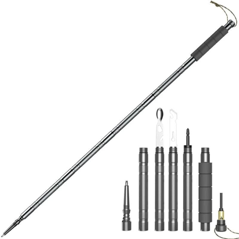 Tactical Hiking Pole with Multi-Tool Features – Lightweight Outdoor Gear