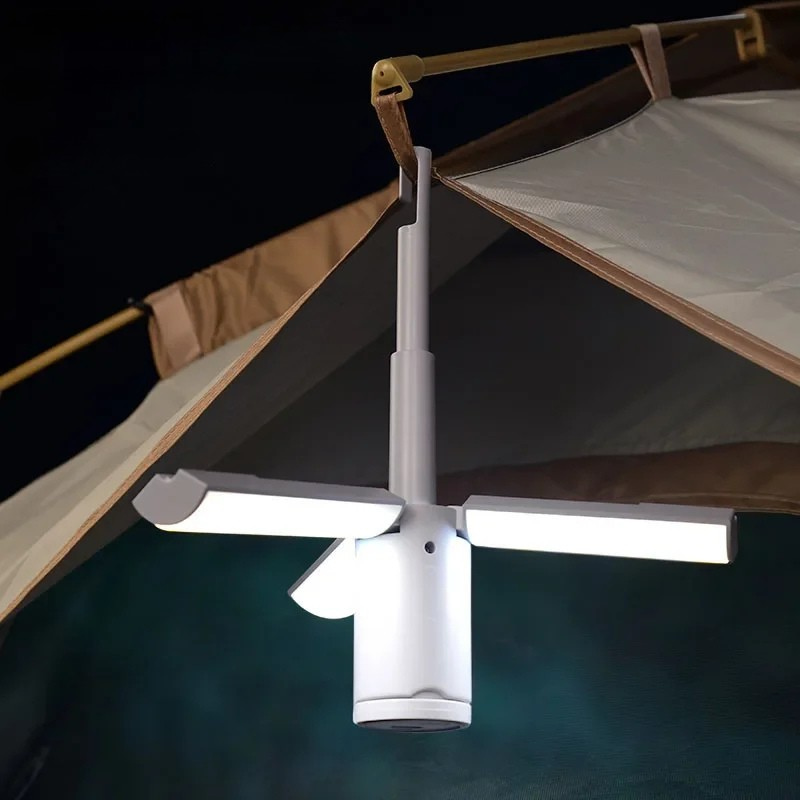 Folding Camping Lantern with 3 Lighting Options and Quick Charge for Outdoor Use