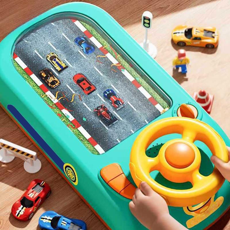 Interactive Racing Simulator Set for Kids with Dual Power Features
