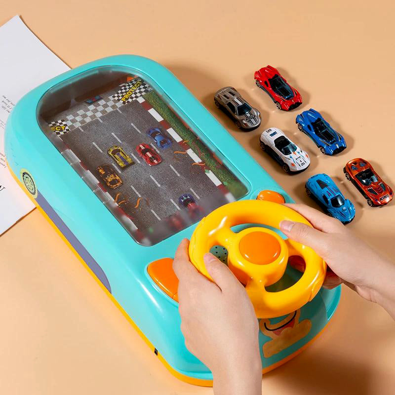 Interactive Racing Simulator Set for Kids with Dual Power Features