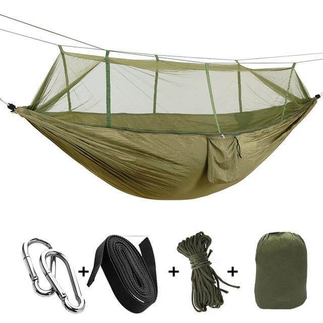Lightweight Camping Hammock with Mosquito Net – Durable Outdoor Gear