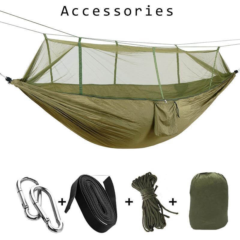 Lightweight Camping Hammock with Mosquito Net – Durable Outdoor Gear