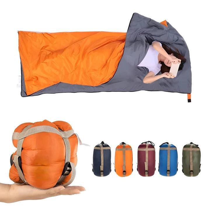 Lightweight Camping Sleeping Bag with Water-Resistant Coating for Comfort