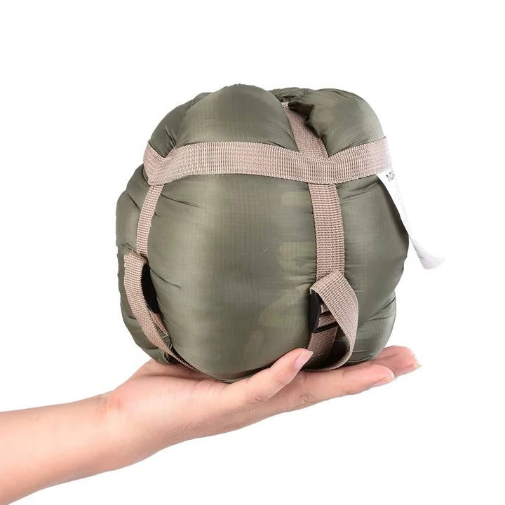 Lightweight Camping Sleeping Bag with Water-Resistant Coating for Comfort