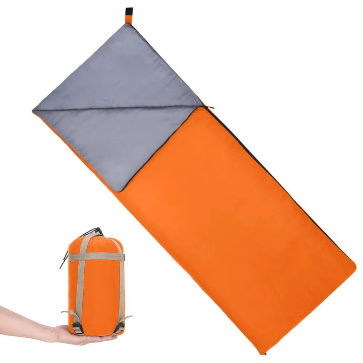 Lightweight Camping Sleeping Bag with Water-Resistant Coating for Comfort