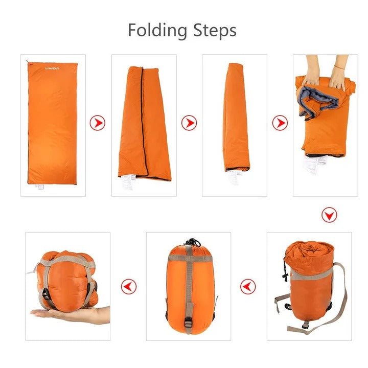 Lightweight Camping Sleeping Bag with Water-Resistant Coating for Comfort