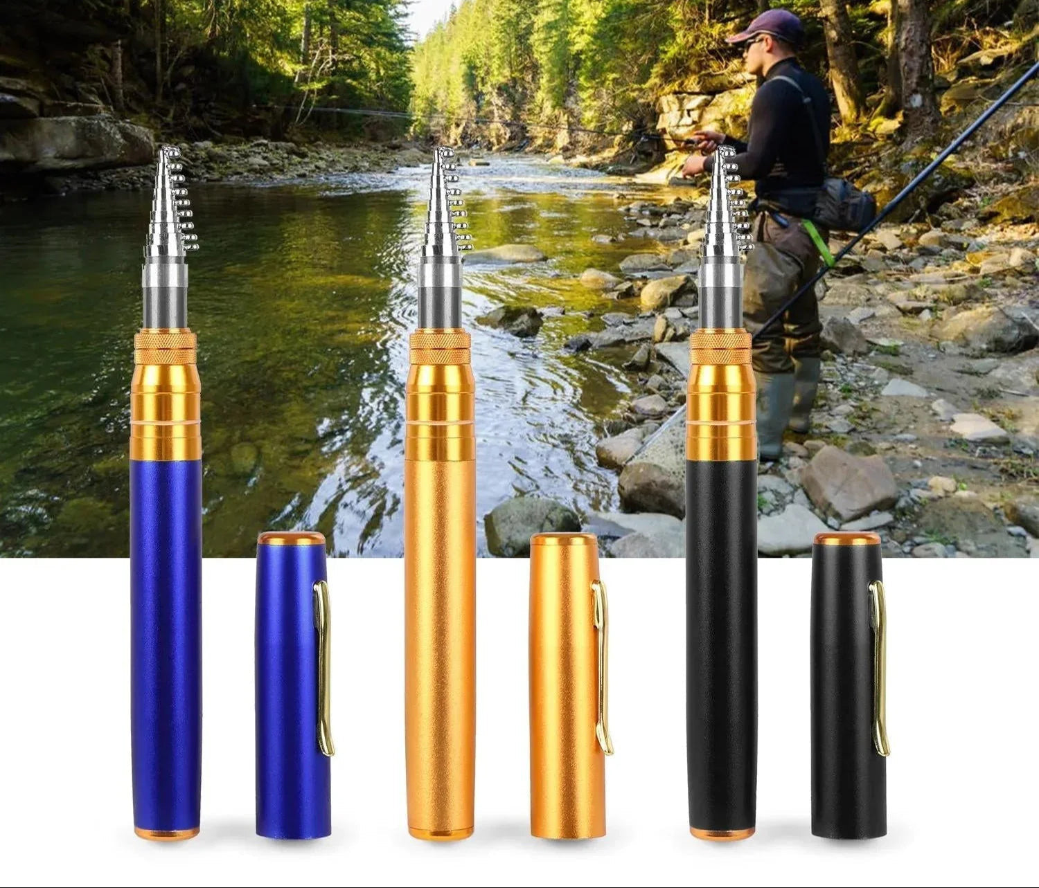 Compact Fishing Kit with Telescopic Rod – Lightweight Travel Design