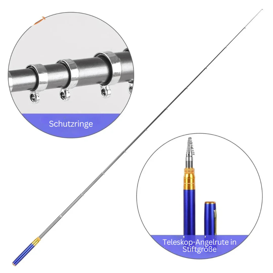 Compact Fishing Kit with Telescopic Rod – Lightweight Travel Design