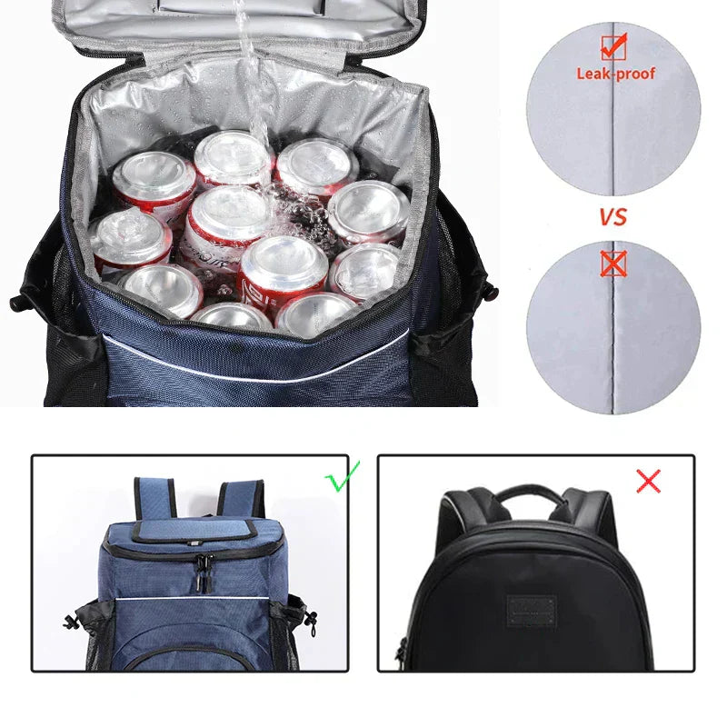 Insulated Cooler Backpack with Ample Storage for Summer Adventures