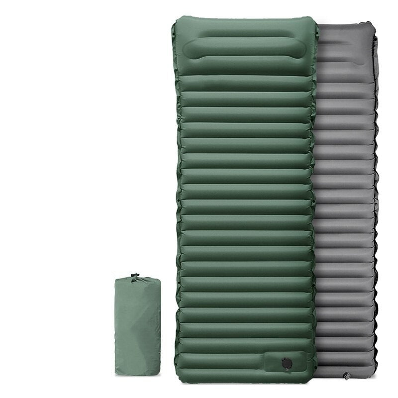 Inflatable Camping Mattress with Integrated Foot Pump – Waterproof & Portable