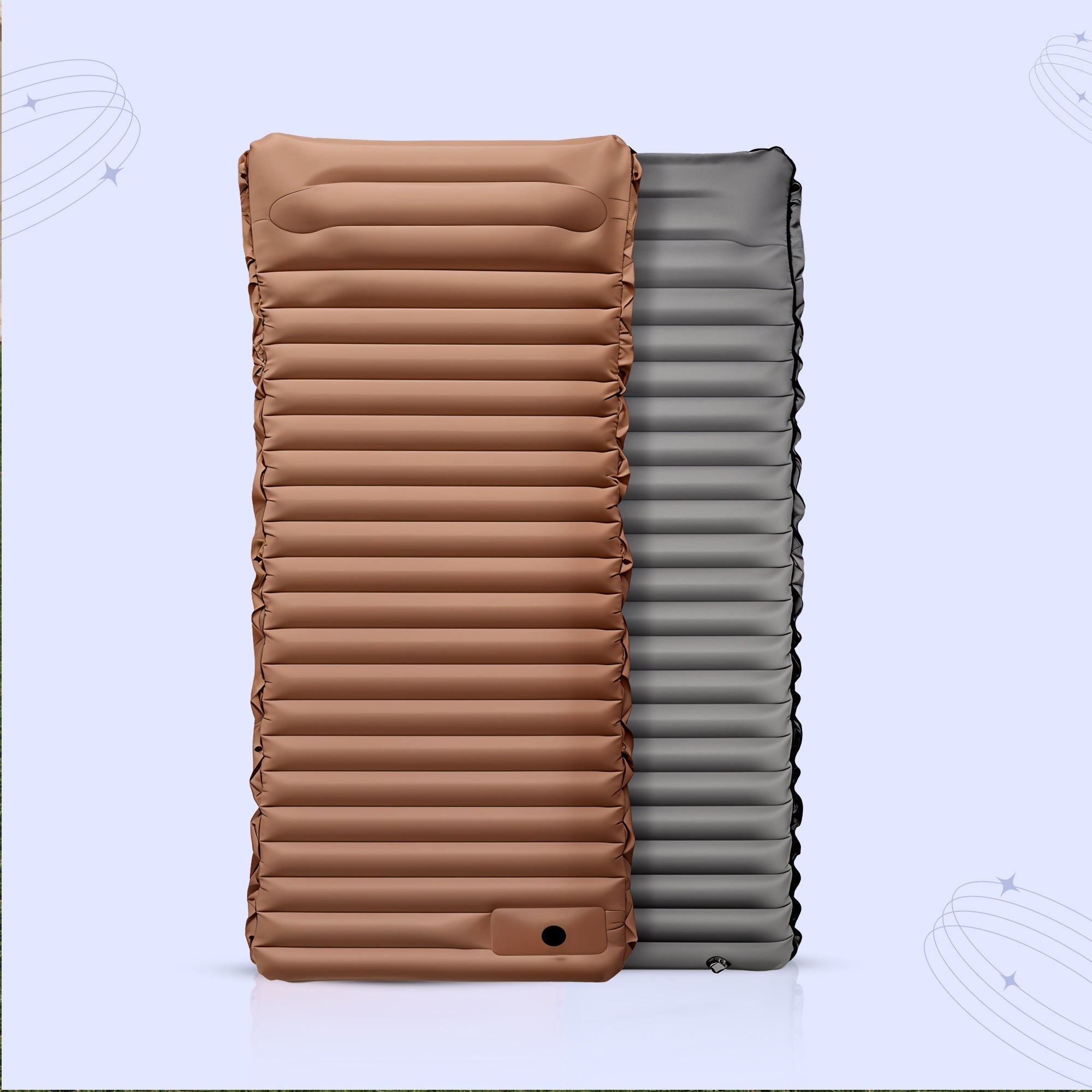 Inflatable Portable Mattress with Built-In Foot Pump – Lightweight Comfort