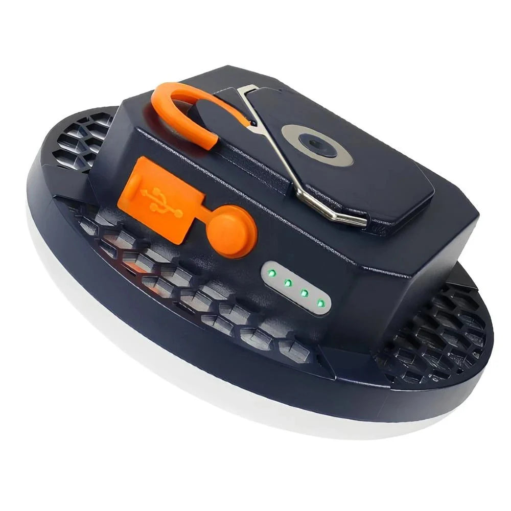 Compact Power Bank with Dual Light Modes – Rugged Charger for Adventures