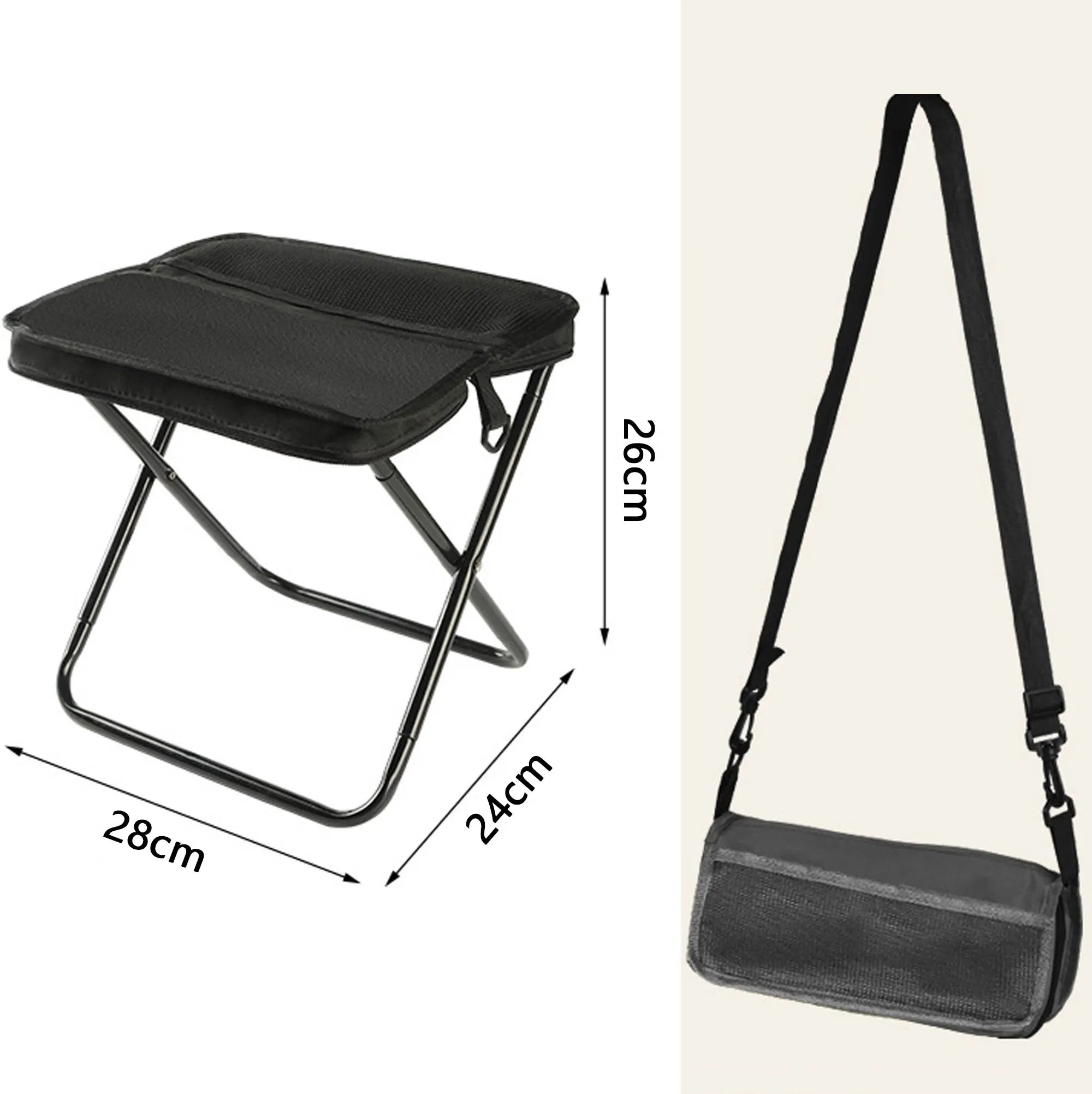 Lightweight Foldable Camping Stool – Portable Compact Chair for Outdoors