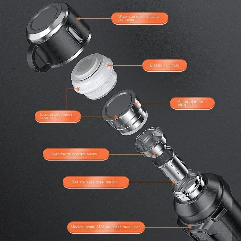 Insulated Stainless Steel Water Bottle – Keeps Drinks Hot or Cold for 36 Hours