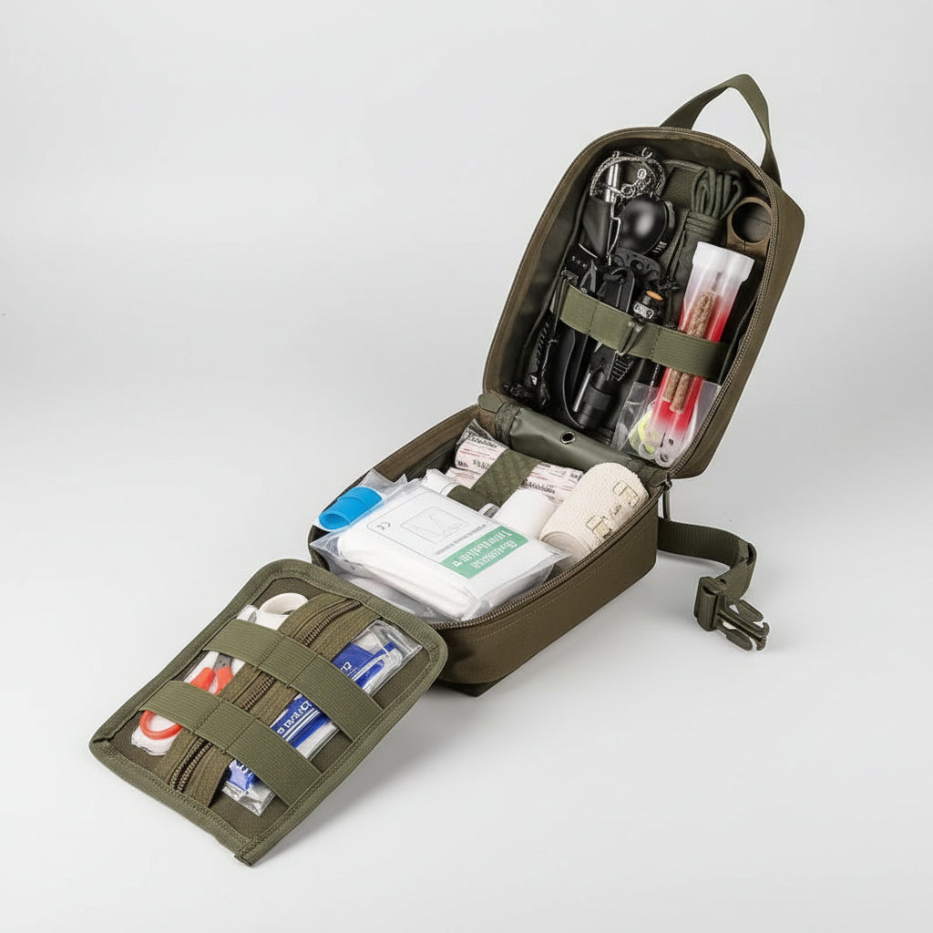 Survival Backpack with First Aid Supplies & Tools – Compact Outdoor Gear