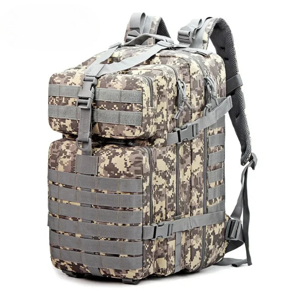 Water-Resistant Travel Backpack with MOLLE System – Spacious Outdoor Gear