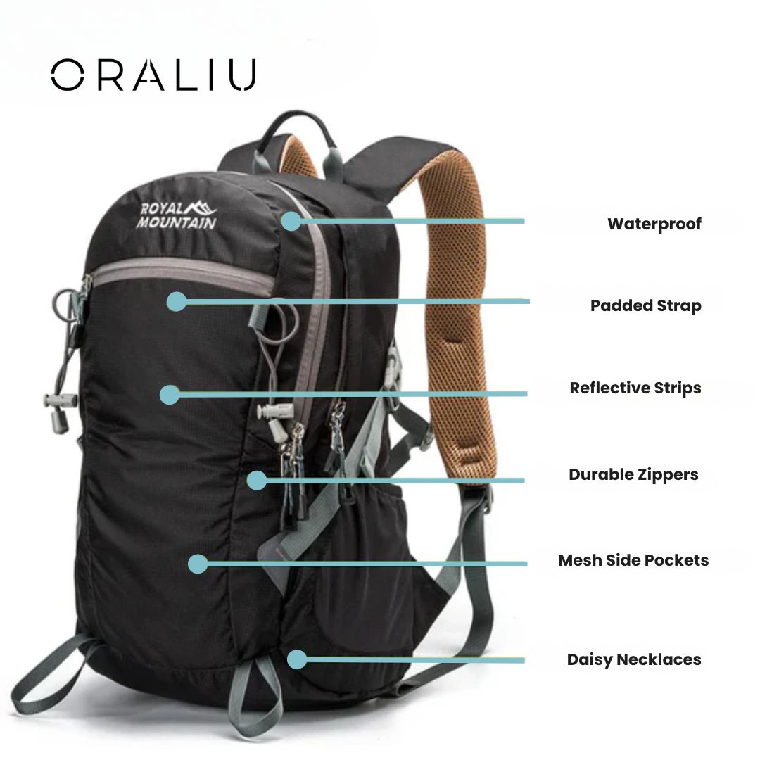 Waterproof Travel Backpack with Comfort Straps – 30L for Hiking