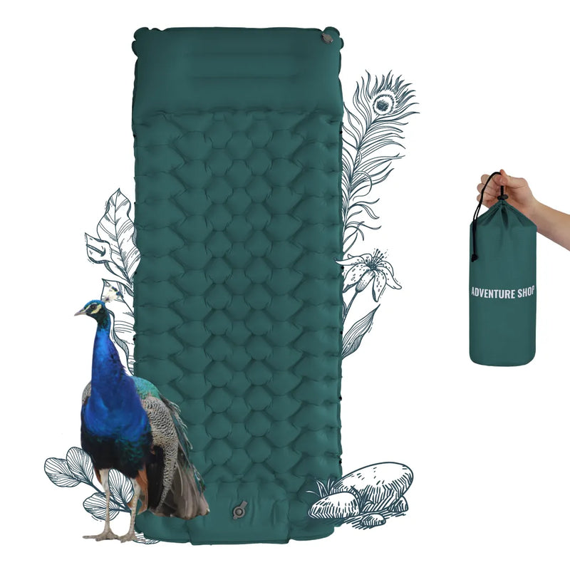 Ultralight Sleeping Pad with Built-in Pump | Compact for Easy Setup