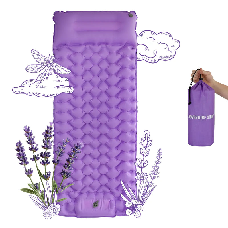 Ultralight Sleeping Pad with Built-in Pump | Compact for Easy Setup