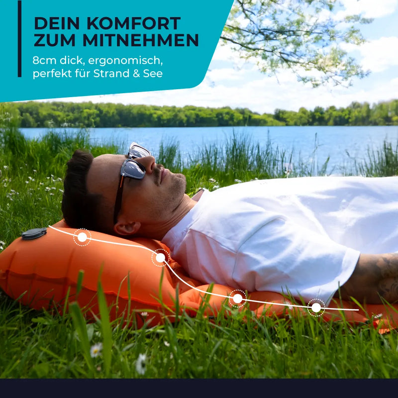 Ultralight Sleeping Pad with Built-in Pump | Compact for Easy Setup