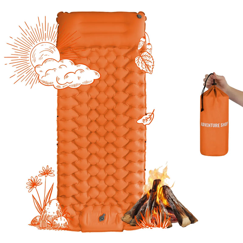 Ultralight Sleeping Pad with Built-in Pump | Compact for Easy Setup