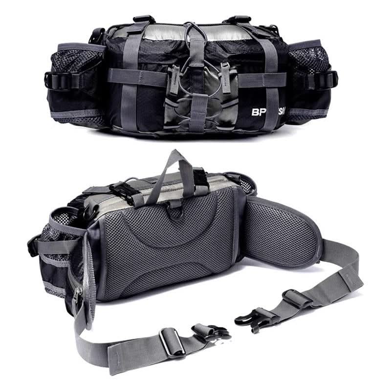Waterproof Hiking Waist Pack with Dual Bottle Holders – Ideal for Adventures