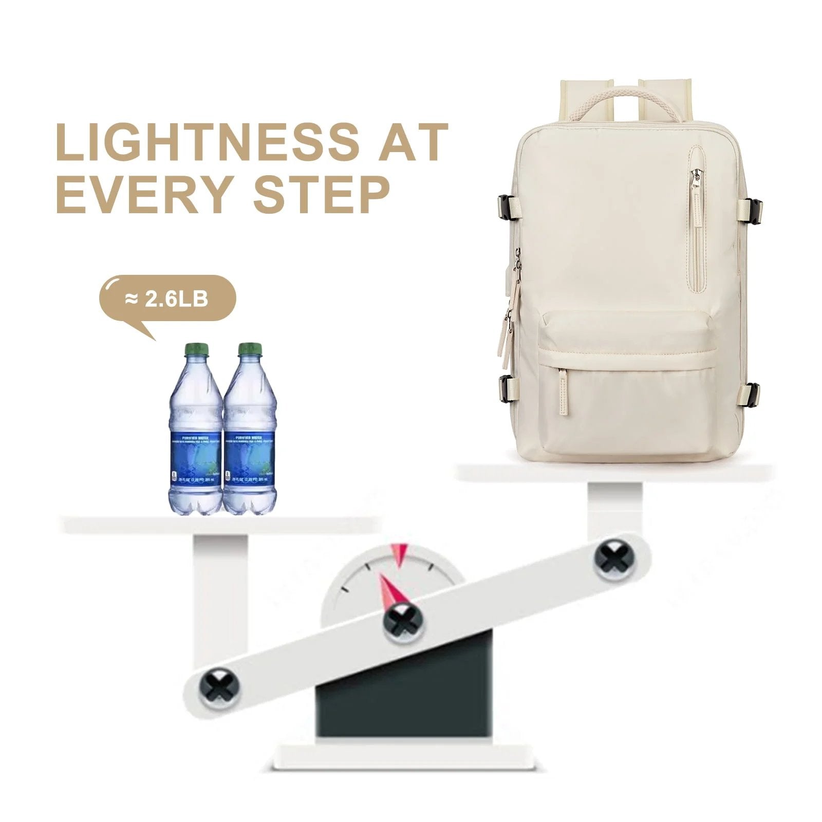 Waterproof Travel Backpack for Women with Ergonomic Straps – Ideal for Hiking and Everyday Use