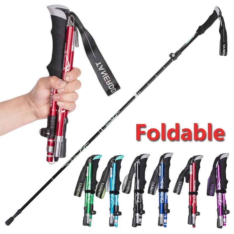 Ultralight Telescoping Hiking Poles with Adjustable Length for Outdoor Support