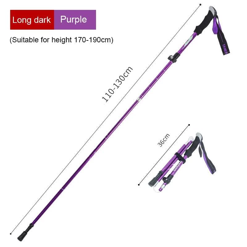 Ultralight Telescoping Hiking Poles with Adjustable Length for Outdoor Support