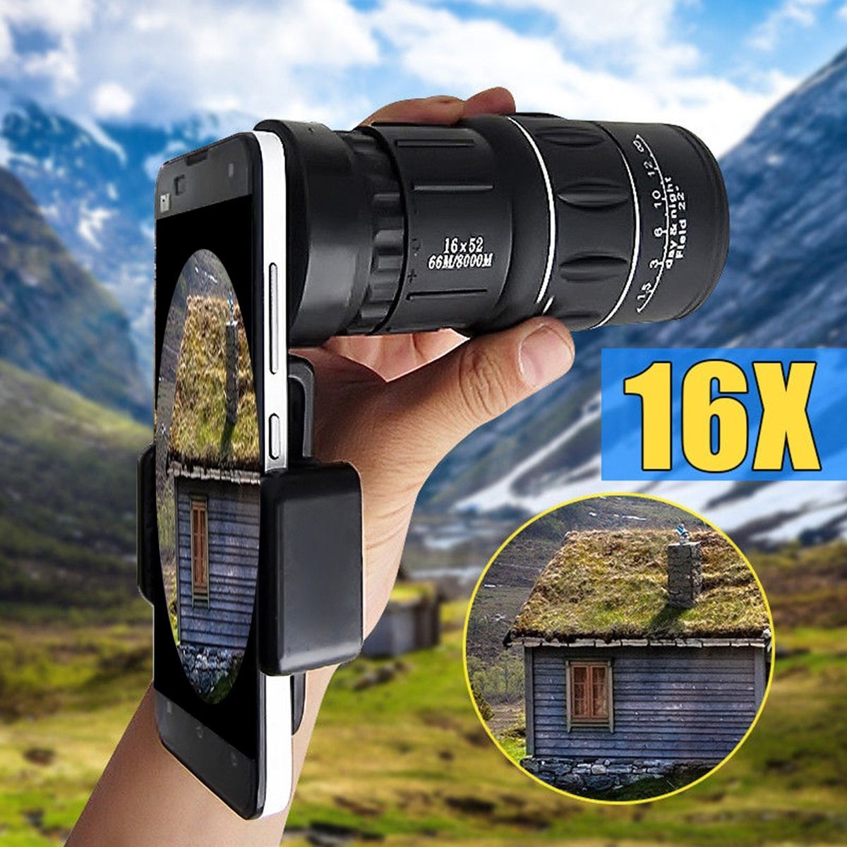 HD Monocular for Outdoor Exploration – Captures Photos & Videos