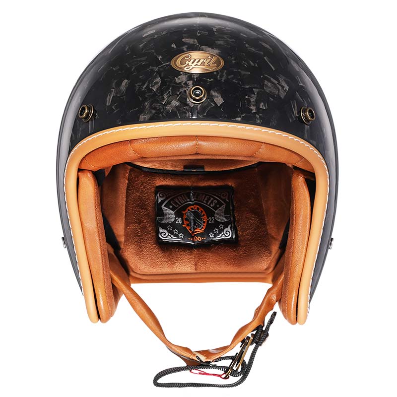 Vintage Low Profile Motorcycle Helmet with DOT & ECE Safety Certification