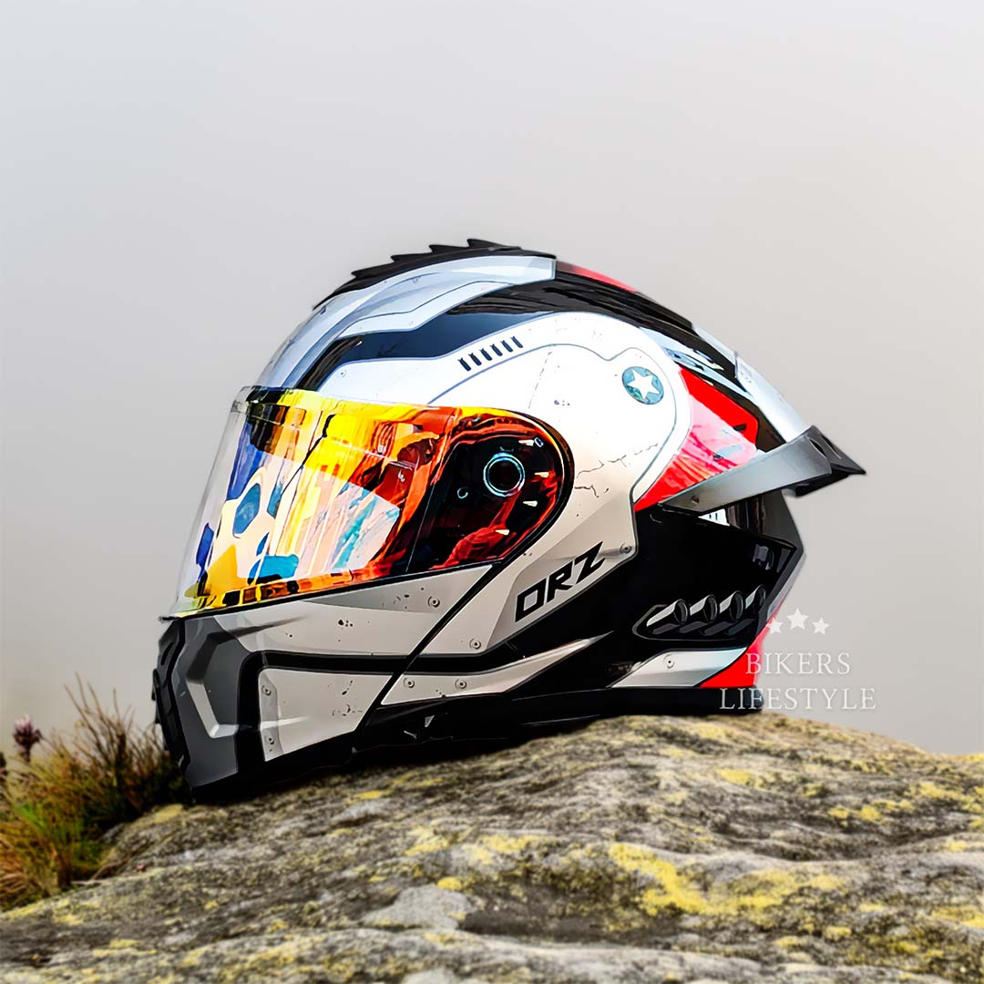 Motorcycle Helmet with Dual-Lens Design – Certified Safety & Comfortable Fit