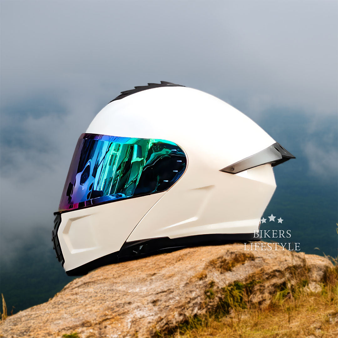 Motorcycle Helmet with Dual-Lens Design – Certified Safety & Comfortable Fit