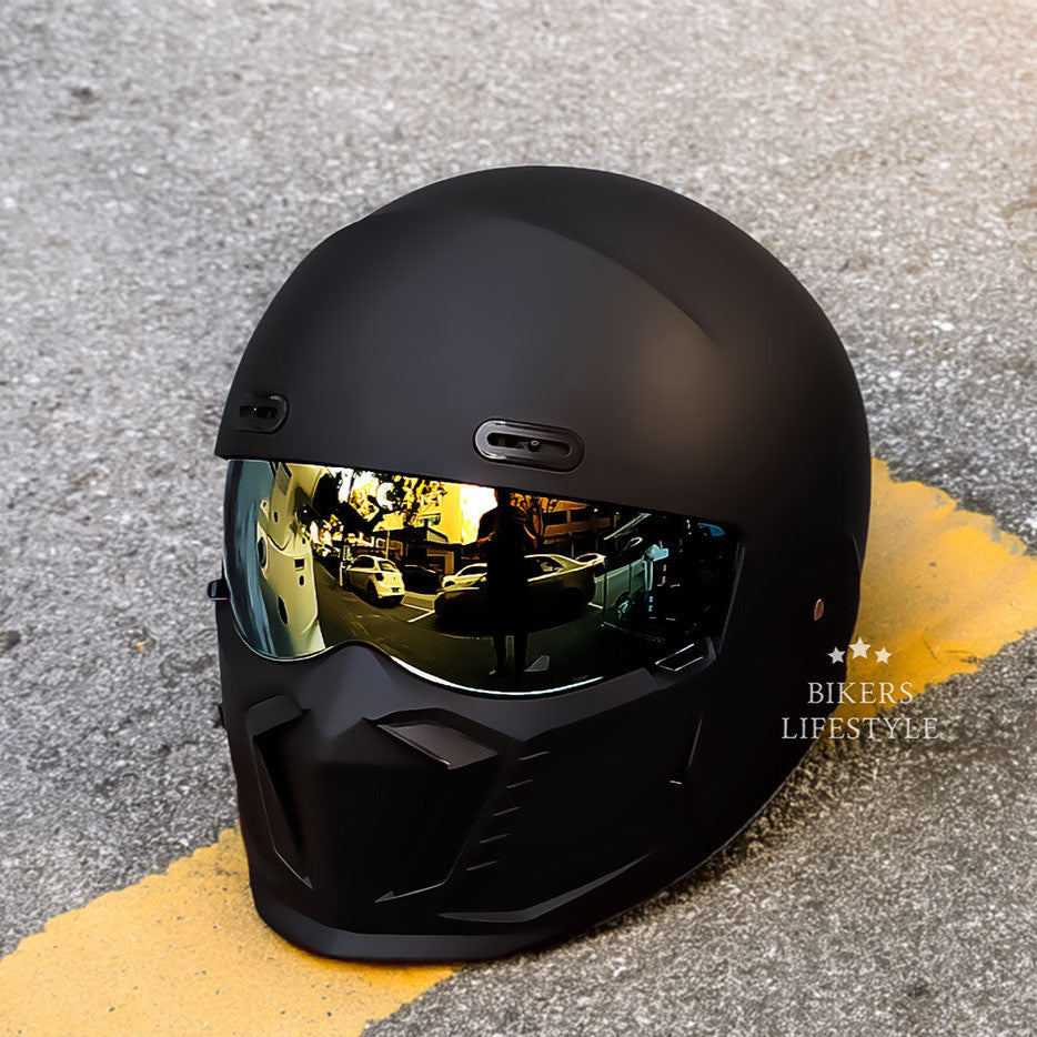 Retro Design Helmet - DOT and ECE Certified for Safety