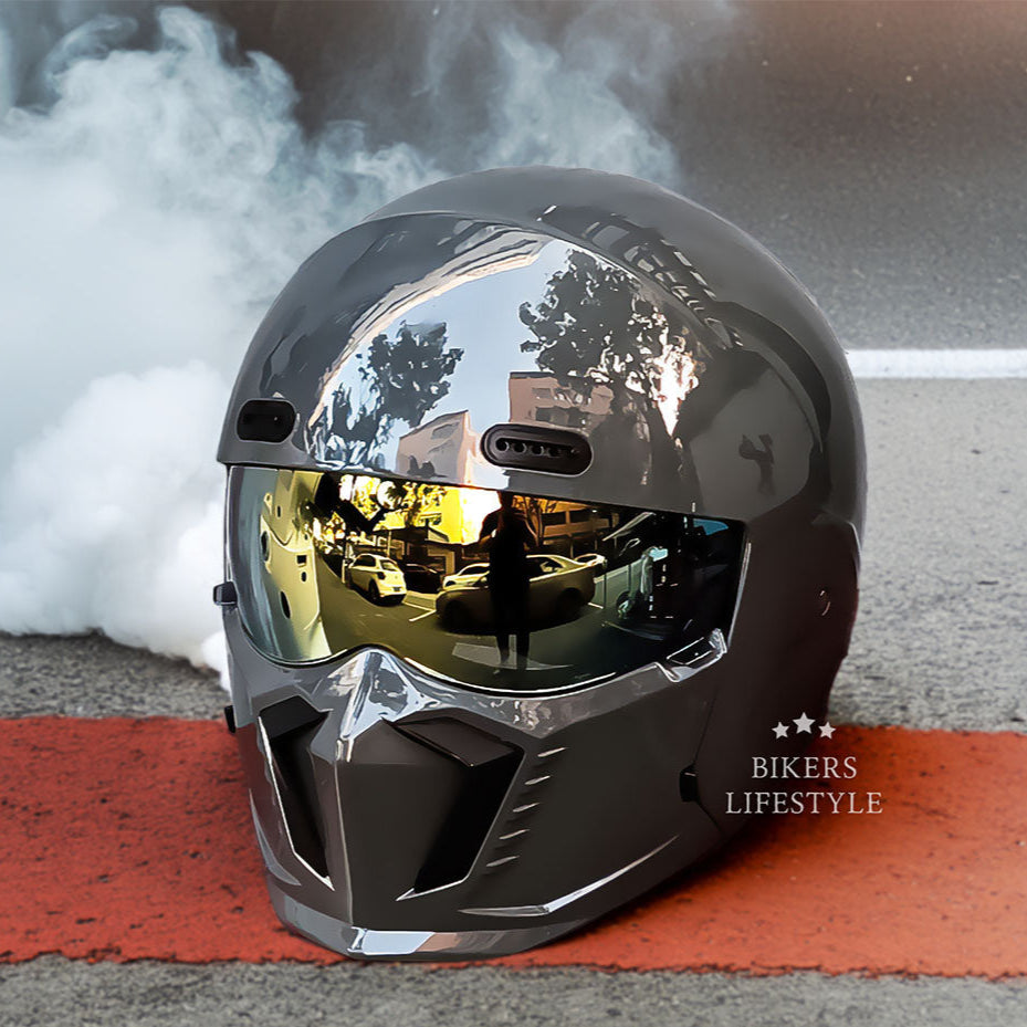 Retro Design Helmet - DOT and ECE Certified for Safety