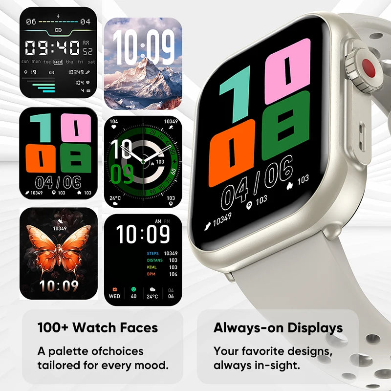 Health and Fitness Smartwatch with Bluetooth Calling and 100+ Sports Modes