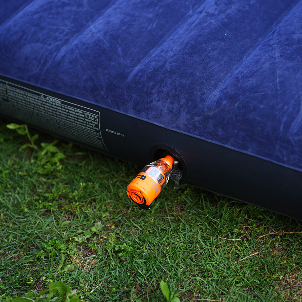 Compact Electric Air Pump with LED Light – Quick Rechargeable Inflation