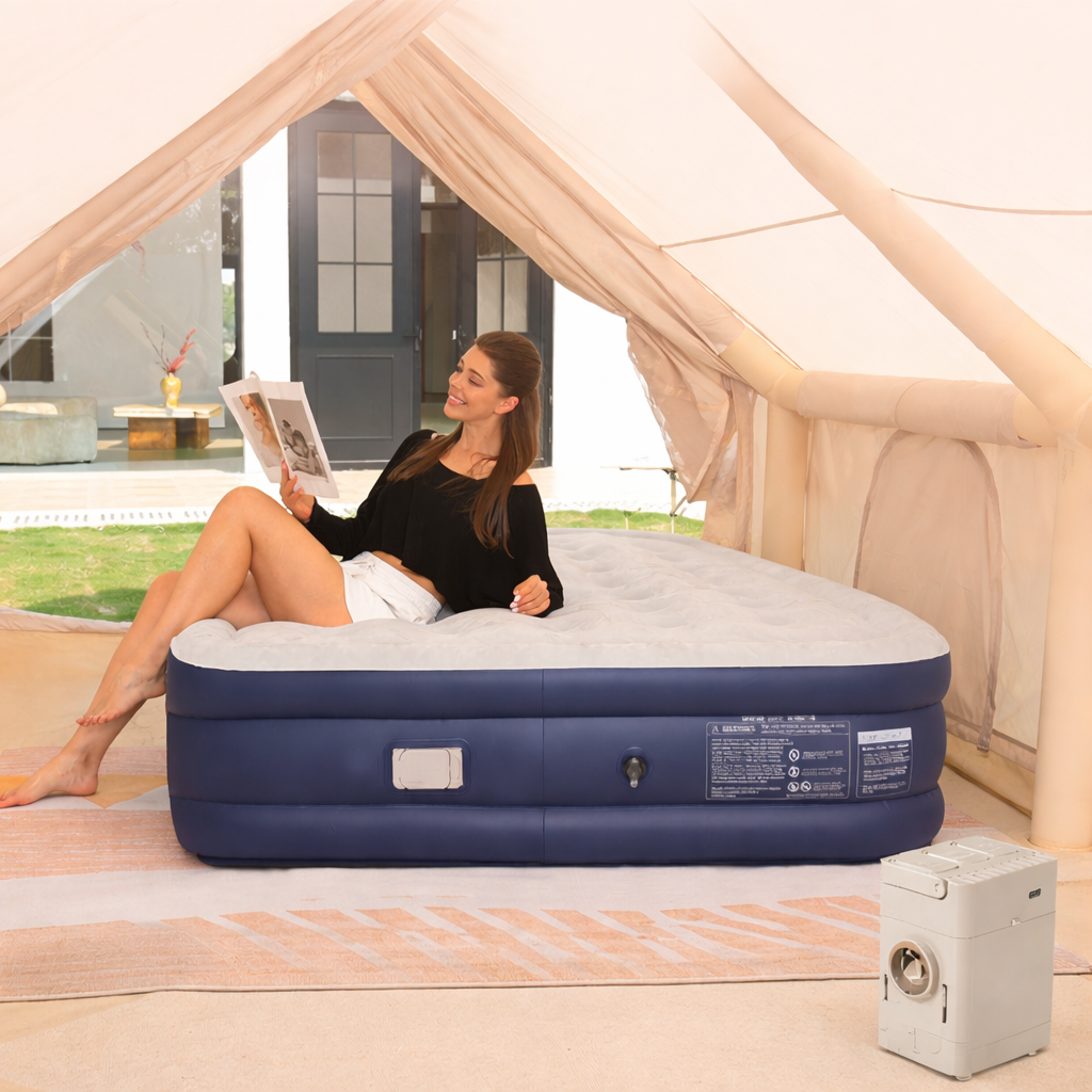 Double Thickness Self-Inflating Air Mattress for Camping