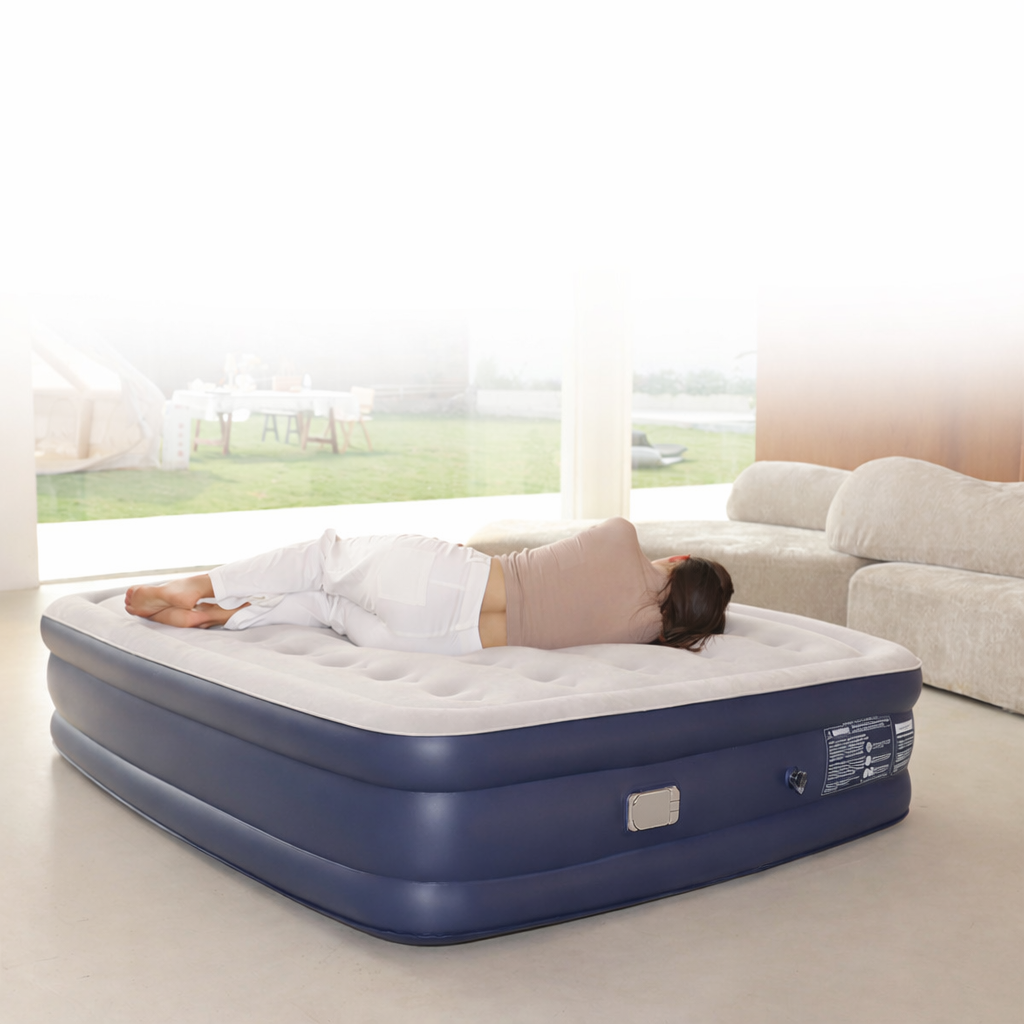 Double Thickness Self-Inflating Air Mattress for Camping