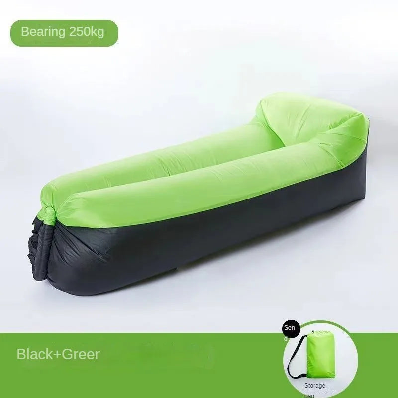 Inflatable Outdoor Sofa with Ergonomic Headrest – Portable Relaxation Couch