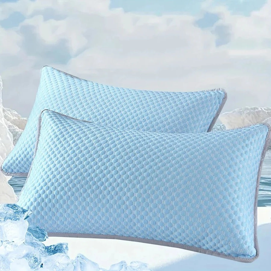 Lightweight Cooling Bedding Set with Fitted Sheet & Pillowcases for Warm Sleepers