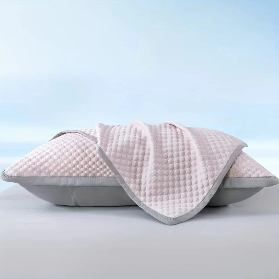 Lightweight Cooling Bedding Set with Fitted Sheet & Pillowcases for Warm Sleepers