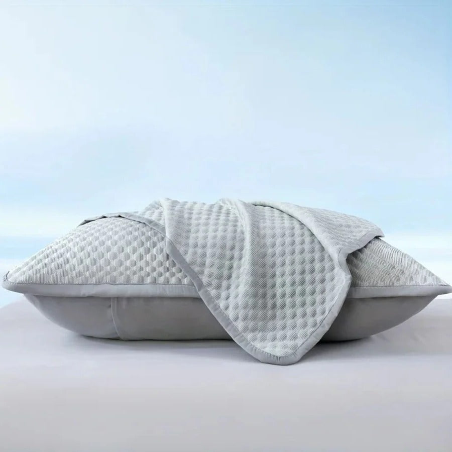 Lightweight Cooling Bedding Set with Fitted Sheet & Pillowcases for Warm Sleepers