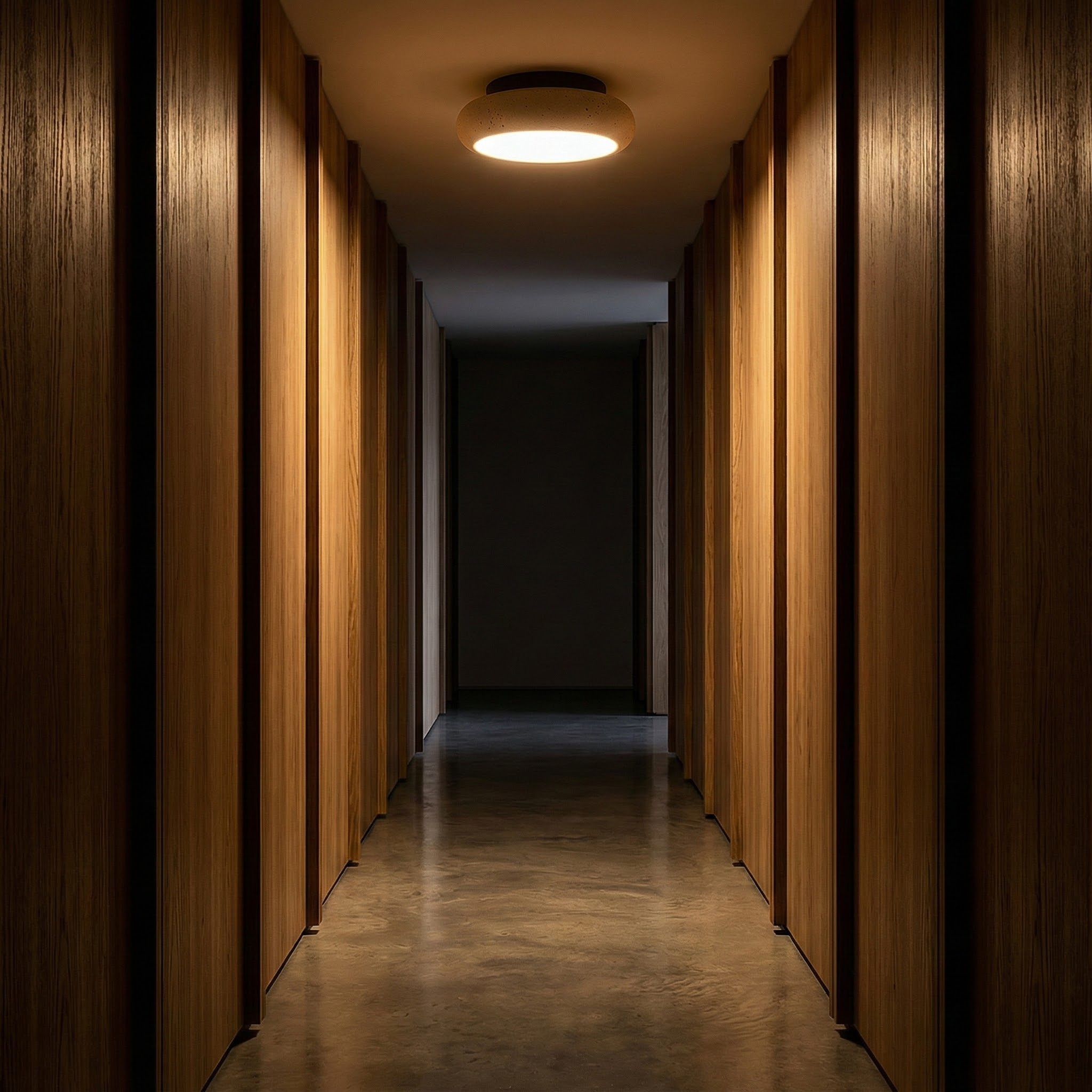 SereneGlow Soft Curved Flush Mount Ceiling Light