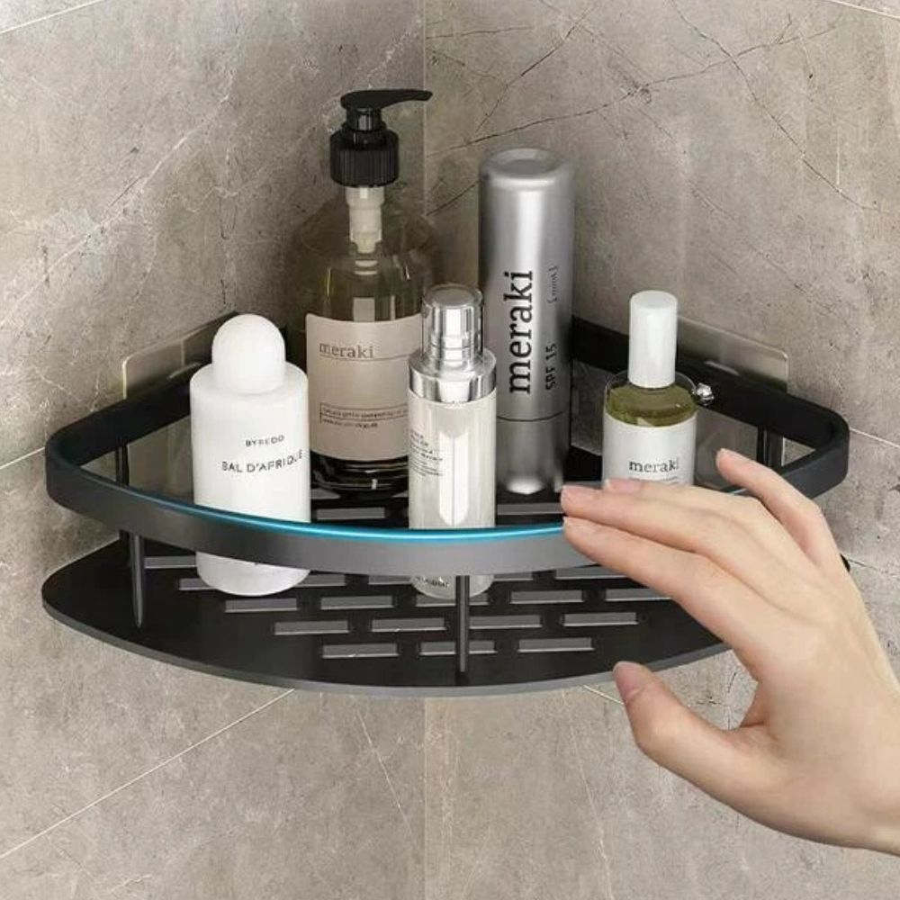 Corner Shower Caddy Shelf - Self-Adhesive and Rust-Resistant Bathroom Organizer