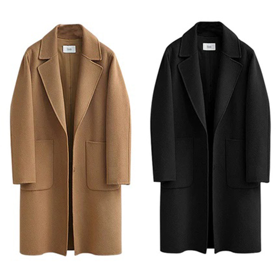 Long Wool-Blend Overcoat | Timeless Elegant Design | Warm & Protective | Comfortable Fit