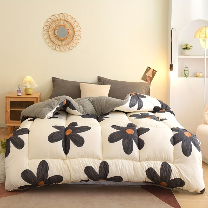 Year-Round Comforter Insert | Soft Down Substitute with Patterned Design