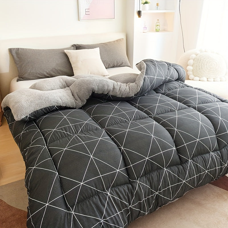 Year-Round Comforter Insert | Soft Down Substitute with Patterned Design